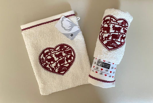 GANT DE TOILETTE E LINGE INVITE