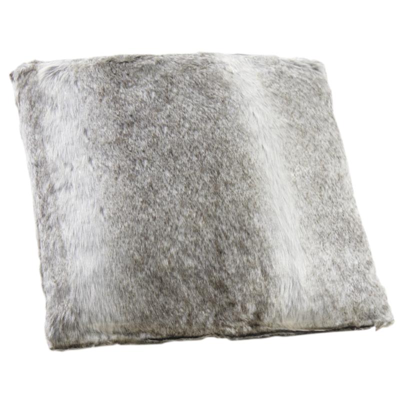 COUSSIN FOURRURE GRIS